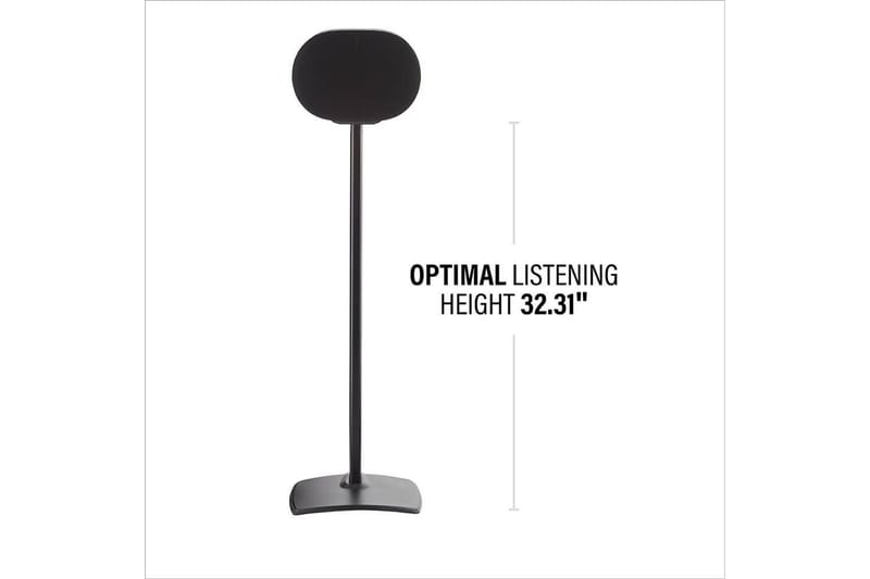 Gulvstativ Sanus for Sonos ERA 300 Svart, Fast stativ - Svart, Fast stativ - Møbler - TV- & Mediamøbler - Mediestativ & veggfeste - Høyttalerstativ