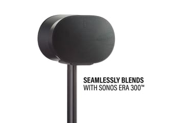 Gulvstativ Sanus for Sonos ERA 300 Svart, Fast stativ - Svart, Fast stativ - Møbler - TV- & Mediamøbler - Mediestativ & veggfeste - Høyttalerstativ