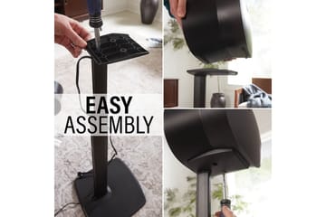 Gulvstativ Sanus for Sonos ERA 300 Svart, Fast stativ - Svart, Fast stativ - Møbler - TV- & Mediamøbler - Mediestativ & veggfeste - Høyttalerstativ