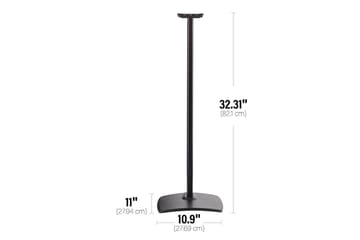 Gulvstativ Sanus for Sonos ERA 300 Svart, Fast stativ - Svart, Fast stativ - Møbler - TV- & Mediamøbler - Mediestativ & veggfeste - Høyttalerstativ