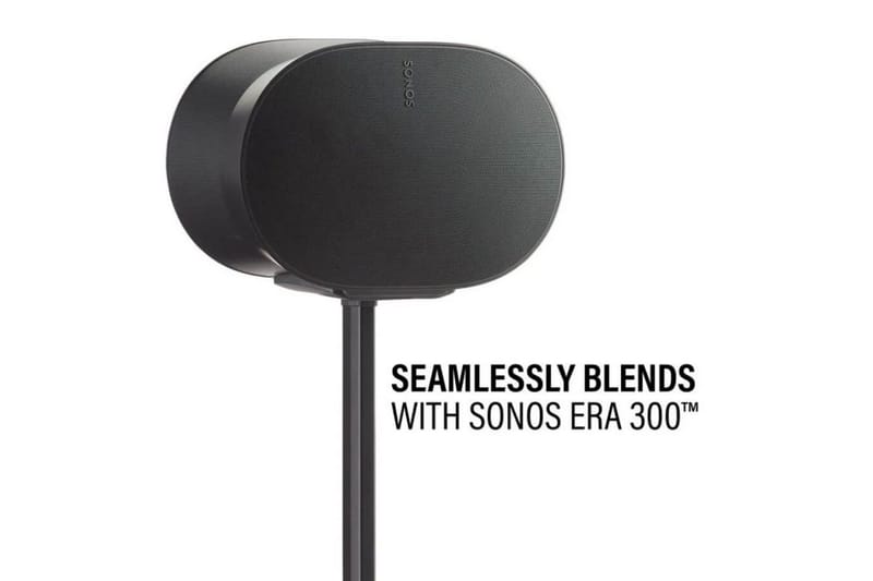 Gulvstativ Sanus for Sonos ERA 300 Svart, Justerbart stativ - Svart, Justerbart stativ - Møbler - TV- & Mediamøbler - Mediestativ & veggfeste - Høyttalerstativ