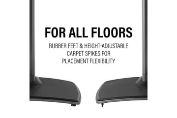 Gulvstativ Sanus for Sonos ERA 300 - Svart - Møbler - TV- & Mediamøbler - Mediestativ & veggfeste - Høyttalerstativ