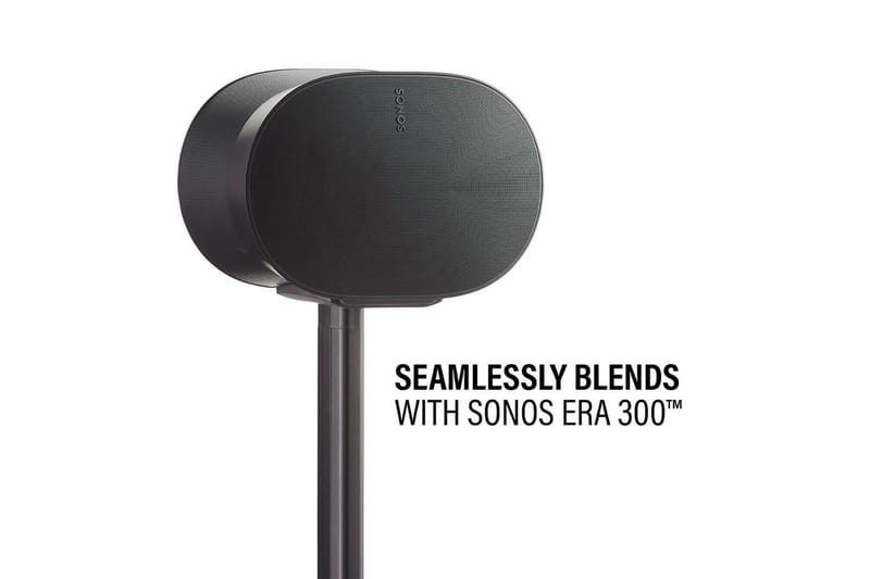 Gulvstativ Sanus for Sonos ERA 300 - Svart - Møbler - TV- & Mediamøbler - Mediestativ & veggfeste - Høyttalerstativ