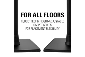 Gulvstativ Sanus for Sonos One SL Play:1 og Play:3 - Svart - Møbler - TV- & Mediamøbler - Mediestativ & veggfeste - Høyttalerstativ