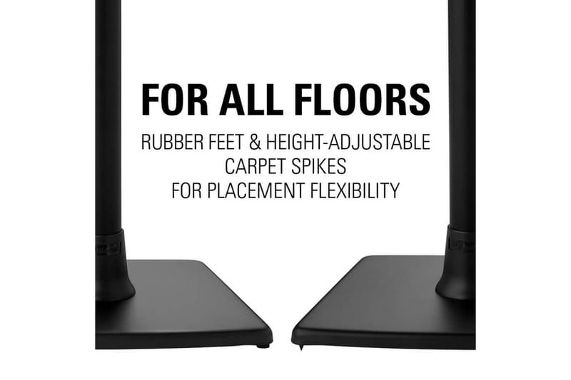 Gulvstativ Sanus for Sonos One SL Play:1 og Play:3 - Svart - Møbler - TV- & Mediamøbler - Mediestativ & veggfeste - Høyttalerstativ