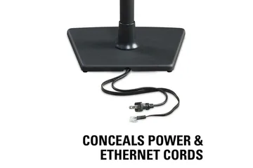 Gulvstativ Sanus for Sonos One SL Play:1 og Play:3 - Svart - Møbler - TV- & Mediamøbler - Mediestativ & veggfeste - Høyttalerstativ