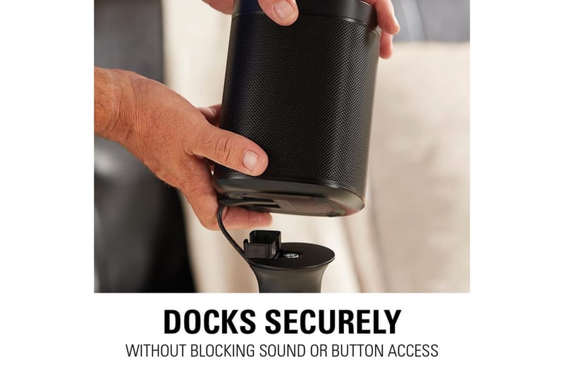 Gulvstativ Sanus for Sonos One SL Play:1 og Play:3 - Svart - Møbler - TV- & Mediamøbler - Mediestativ & veggfeste - Høyttalerstativ