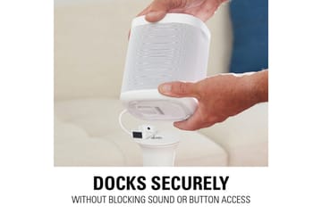 Gulvstativ Sanus for Sonos One SL Play:1 og Play:3 2 deler Hvit, Fast stativ - Hvit, Fast stativ - Møbler - TV- & Mediamøbler - Mediestativ & veggfeste - Høyttalerstativ