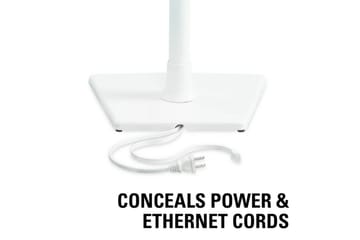 Gulvstativ Sanus for Sonos One SL Play:1 og Play:3 2 deler Hvit, Fast stativ - Hvit, Fast stativ - Møbler - TV- & Mediamøbler - Mediestativ & veggfeste - Høyttalerstativ