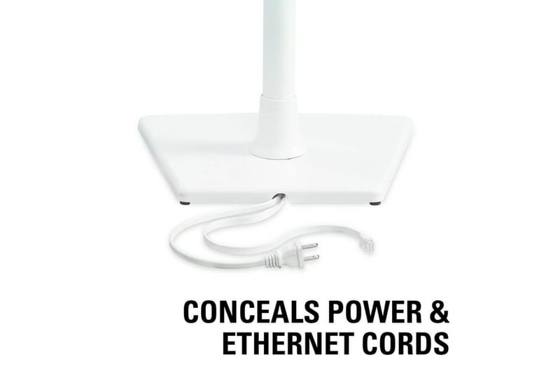Gulvstativ Sanus for Sonos One SL Play:1 og Play:3 2 deler Hvit, Fast stativ - Hvit, Fast stativ - Møbler - TV- & Mediamøbler - Mediestativ & veggfeste - Høyttalerstativ