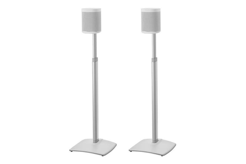 Gulvstativ Sanus for Sonos One SL Play:1 og Play:3 2 deler Hvit, Justerbart stativ - Hvit, Justerbart stativ - Møbler - TV- & Mediamøbler - Mediestativ & veggfeste - Høyttalerstativ