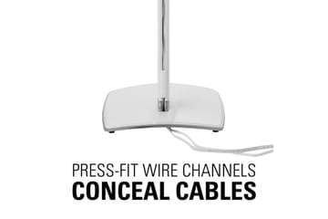 Gulvstativ Sanus for Sonos One SL Play:1 og Play:3 2 deler Hvit, Justerbart stativ - Hvit, Justerbart stativ - Møbler - TV- & Mediamøbler - Mediestativ & veggfeste - Høyttalerstativ
