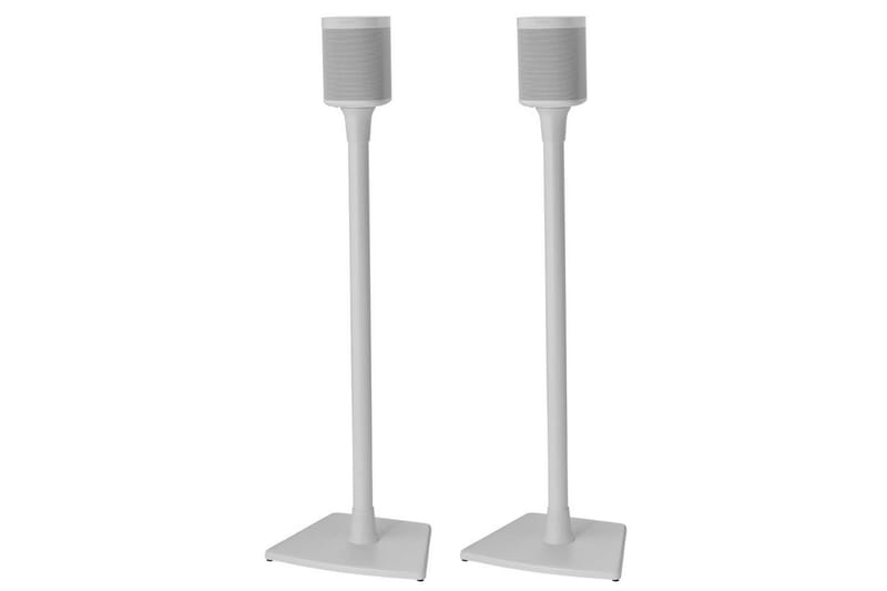 Gulvstativ Sanus for Sonos One SL Play:1 og Play:3 2 deler Hvit, Fast stativ - Hvit, Fast stativ - Møbler - TV- & Mediamøbler - Mediestativ & veggfeste - Høyttalerstativ