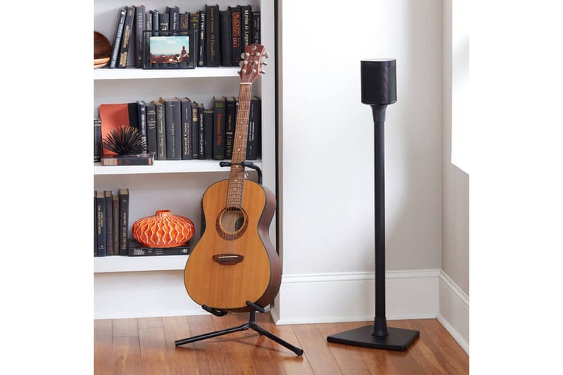 Gulvstativ Sanus for Sonos One SL Play:1 og Play:3 Svart, Fast stativ - Svart, Fast stativ - Møbler - TV- & Mediamøbler - Mediestativ & veggfeste - Høyttalerstativ