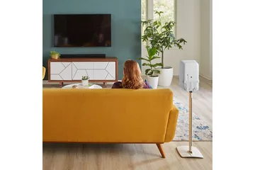 Gulvstativ Sanus for Sonos Play:5 - Hvit - Møbler - TV- & Mediamøbler - Mediestativ & veggfeste - Høyttalerstativ
