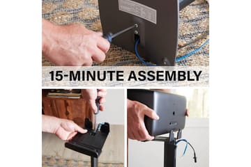 Gulvstativ Sanus for Sonos Play:5 - Svart - Møbler - TV- & Mediamøbler - Mediestativ & veggfeste - Høyttalerstativ