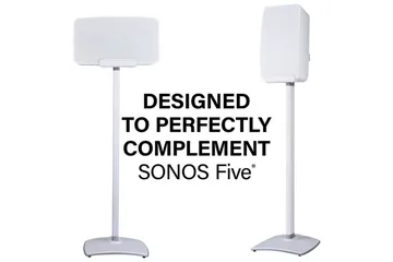 Gulvstativ Sanus for Sonos Play:5 - Hvit - Møbler - TV- & Mediamøbler - Mediestativ & veggfeste - Høyttalerstativ