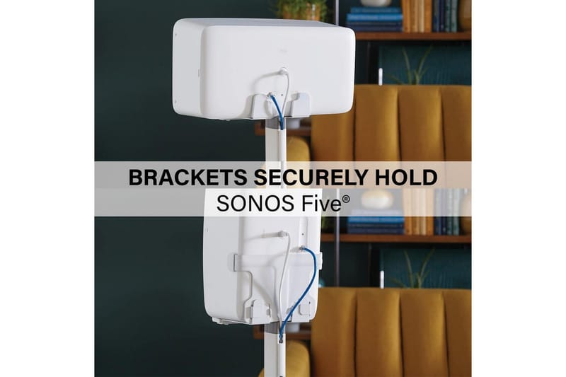 Gulvstativ Sanus for Sonos Play:5 - Hvit - Møbler - TV- & Mediamøbler - Mediestativ & veggfeste - Høyttalerstativ