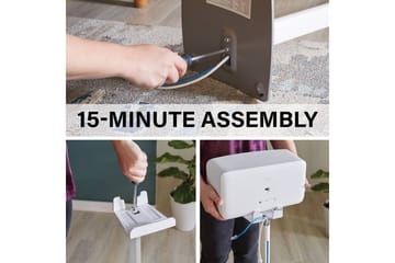 Gulvstativ Sanus for Sonos Play:5 - Hvit - Møbler - TV- & Mediamøbler - Mediestativ & veggfeste - Høyttalerstativ