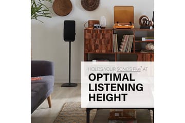 Gulvstativ Sanus for Sonos Play:5 - Svart - Møbler - TV- & Mediamøbler - Mediestativ & veggfeste - Høyttalerstativ