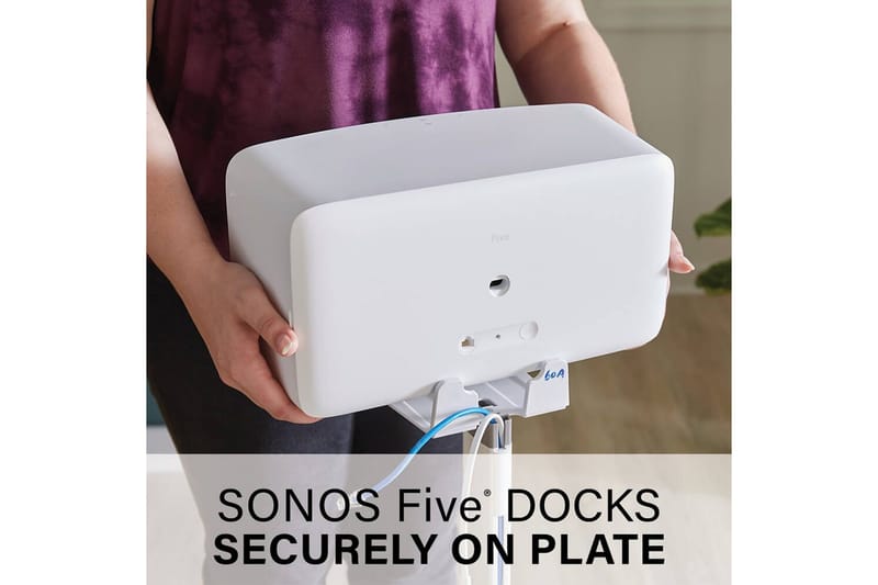 Gulvstativ Sanus for Sonos Play:5 Hvit - Hvit - Møbler - TV- & Mediamøbler - Mediestativ & veggfeste - Høyttalerstativ