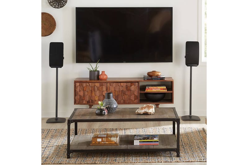 Gulvstativ Sanus for Sonos Play:5 Svart - Svart - Møbler - TV- & Mediamøbler - Mediestativ & veggfeste - Høyttalerstativ