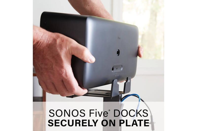 Gulvstativ Sanus for Sonos Play:5 Svart - Svart - Møbler - TV- & Mediamøbler - Mediestativ & veggfeste - Høyttalerstativ
