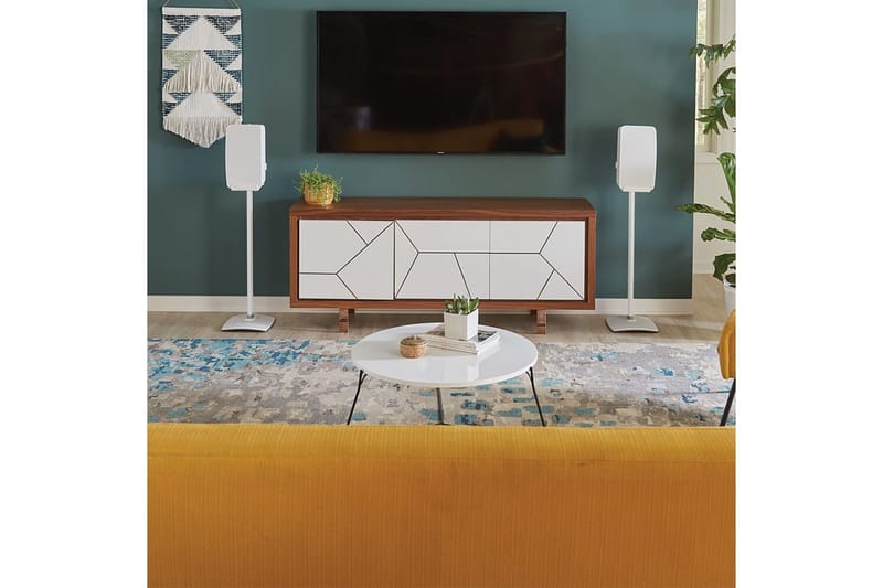 Gulvstativ Sanus for Sonos Play:5 - Hvit - Møbler - TV- & Mediamøbler - Mediestativ & veggfeste - Høyttalerstativ