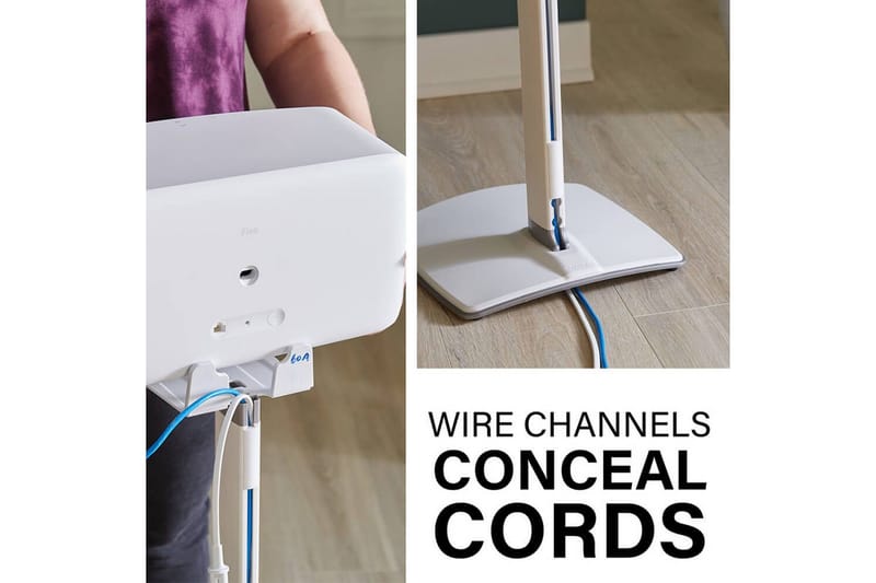 Gulvstativ Sanus for Sonos Play:5 - Hvit - Møbler - TV- & Mediamøbler - Mediestativ & veggfeste - Høyttalerstativ