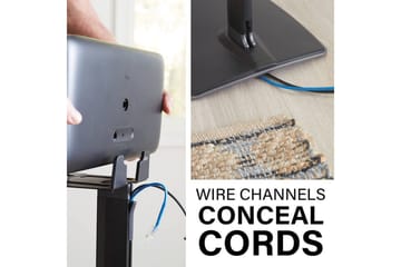 Gulvstativ Sanus for Sonos Play:5 - Svart - Møbler - TV- & Mediamøbler - Mediestativ & veggfeste - Høyttalerstativ