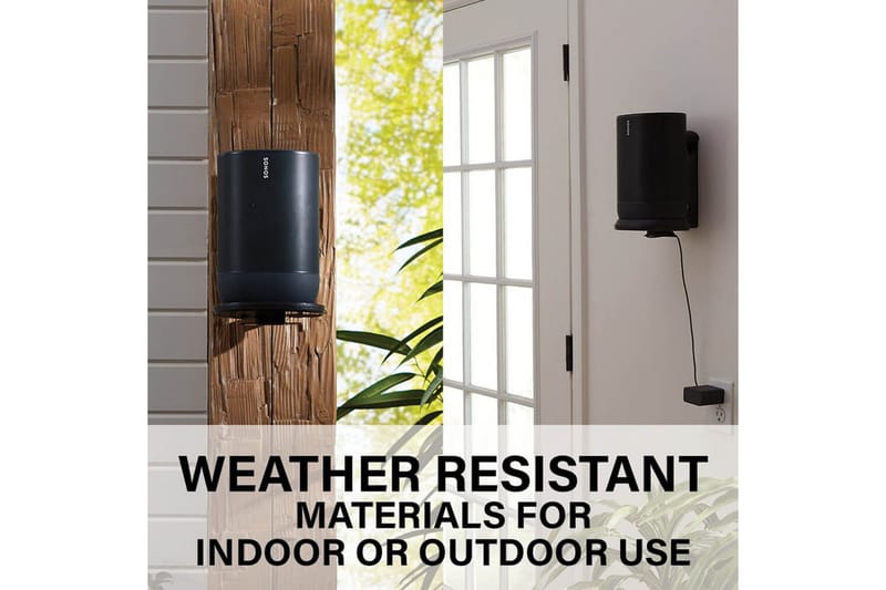 Høyttalerfeste Sanus for Sonos Move - Svart - Møbler - TV- & Mediamøbler - Mediestativ & veggfeste - Høyttalerstativ