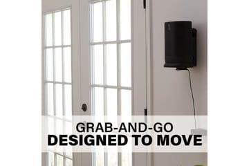 Høyttalerfeste Sanus for Sonos Move - Svart - Møbler - TV- & Mediamøbler - Mediestativ & veggfeste - Høyttalerstativ