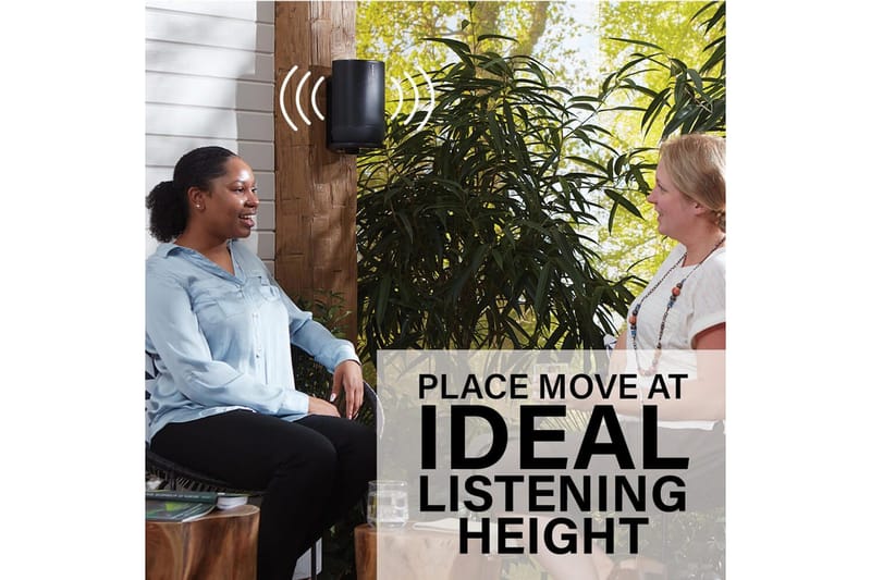 Høyttalerfeste Sanus for Sonos Move - Svart - Møbler - TV- & Mediamøbler - Mediestativ & veggfeste - Høyttalerstativ