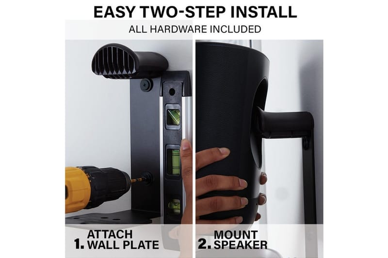 Høyttalerfeste Sanus for Sonos Move - Svart - Møbler - TV- & Mediamøbler - Mediestativ & veggfeste - Høyttalerstativ