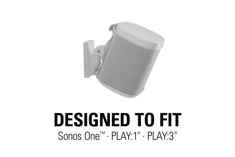 Høyttalerfeste Sanus for Sonos One SL Play:1 og Play:3 Hvit - Hvit - Møbler - TV- & Mediamøbler - Mediestativ & veggfeste - Høyttalerstativ