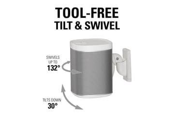 Høyttalerfeste Sanus for Sonos One SL Play:1 og Play:3 Hvit - Hvit - Møbler - TV- & Mediamøbler - Mediestativ & veggfeste - Høyttalerstativ