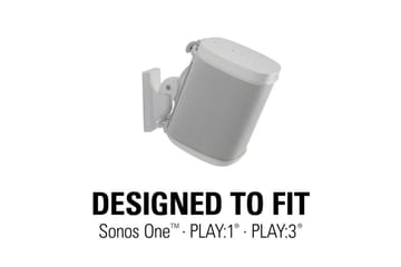 Høyttalerfeste Sanus for Sonos One SL Play:1 og Play:3 - Hvit - Møbler - TV- & Mediamøbler - Mediestativ & veggfeste - Høyttalerstativ