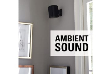 Høyttalerfeste Sanus for Sonos One SL Play:1 og Play:3 - Svart - Møbler - TV- & Mediamøbler - Mediestativ & veggfeste - Høyttalerstativ