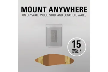 Høyttalerfeste Sanus for Sonos One SL Play:1 og Play:3 - Hvit - Møbler - TV- & Mediamøbler - Mediestativ & veggfeste - Høyttalerstativ