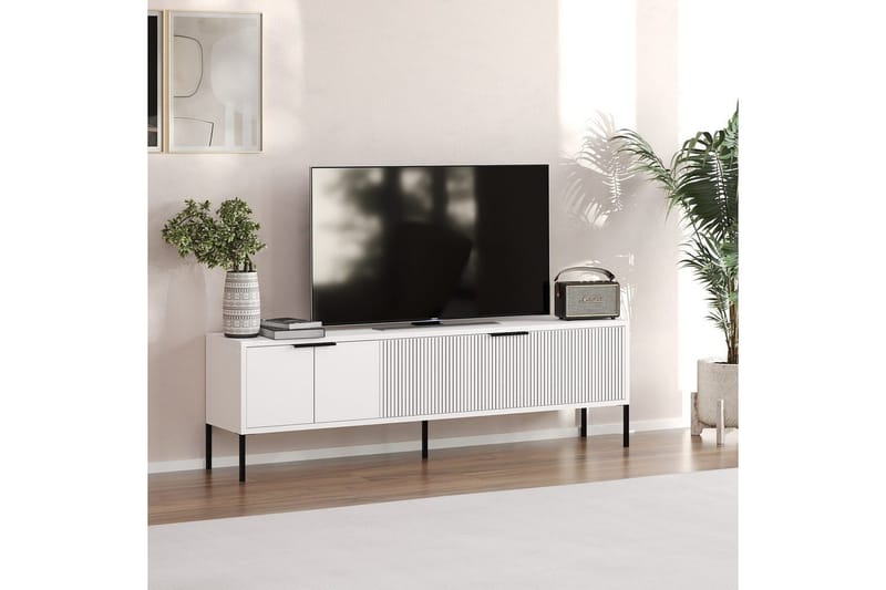 Hew TV-benk 150 cm - Hvit - Møbler - TV- & Mediamøbler - TV benk & mediabenk