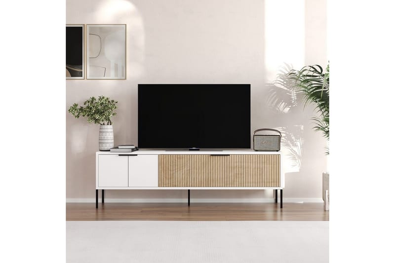 Hew TV-benk 150 cm - Hvit - Møbler - TV- & Mediamøbler - TV benk & mediabenk
