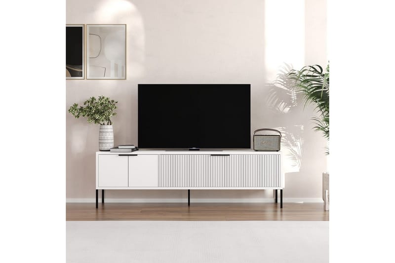 Hew TV-benk 150 cm - Hvit - Møbler - TV- & Mediamøbler - TV benk & mediabenk