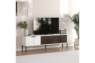 Hew TV-benk 150 cm - Hvit/Valnøtt - Møbler - TV- & Mediamøbler - TV benk & mediabenk