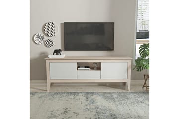 Hue TV-benk 150 cm - Beige/Hvit - Møbler - TV- & Mediamøbler - TV benk & mediabenk