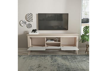 Hue TV-benk 150 cm - Beige/Hvit - Møbler - TV- & Mediamøbler - TV benk & mediabenk