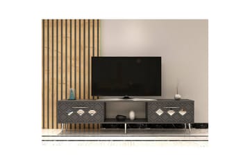 Ilna TV-benk 150 cm - Antrasitt/Sølv - Møbler - TV- & Mediamøbler - TV benk & mediabenk