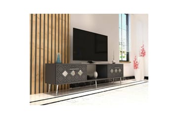 Ilna TV-benk 150 cm - Antrasitt/Sølv - Møbler - TV- & Mediamøbler - TV benk & mediabenk