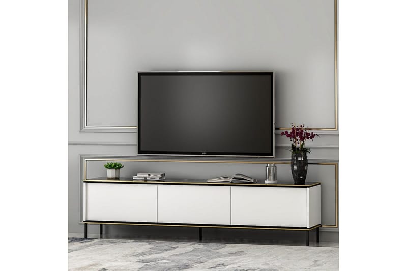 Imaj TV-benk 180 cm - Hvit - Møbler - TV- & Mediamøbler - TV benk & mediabenk