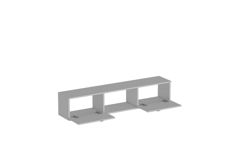 Jorin TV-benk 150 cm - Hvit/Sølv - Møbler - TV- & Mediamøbler - TV benk & mediabenk