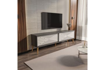 Kalon TV-benk 180 cm - Antrasitt/Hvit - Møbler - TV- & Mediamøbler - TV benk & mediabenk